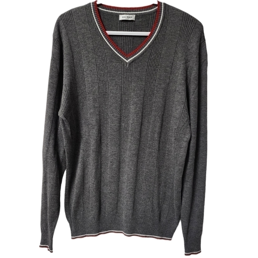 Auth! Balmain V-neck jumper top sweater